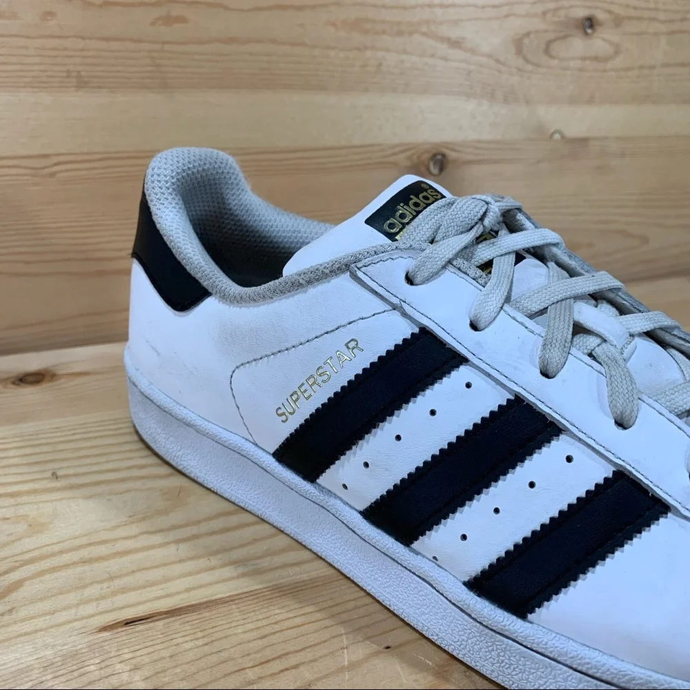 AdIdas Superstar Sneakers Shoes # C77124 Men’s Size 7 Cloud White/Core Black